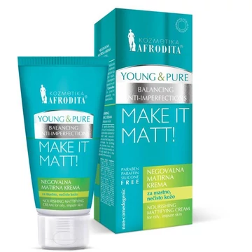 YOUNG &amp; PURE Tápláló mattító krém