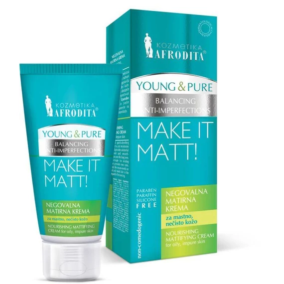 YOUNG & PURE Tápláló mattító krém